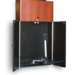 771774 retractable classic wall mounted computer system