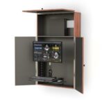 771804 wall mounted computer workstation with folding doors 1