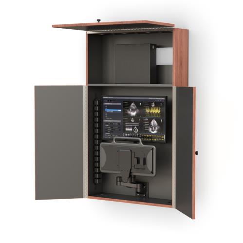 771804 wall mounted computer workstation with monitor arm