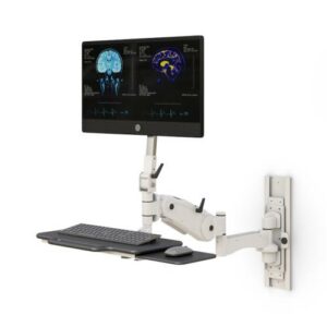 772251 ergonomic height adjustable computer monitor wall mount