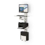 772288 computer workstation wall mount with extendable arm