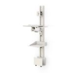 772288 vertical computer monitor wall mounting bracket with printer tray