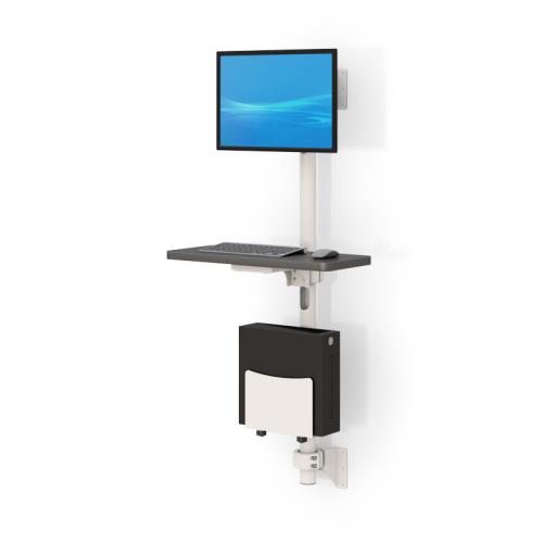772376 wall mounted computer workstation pole