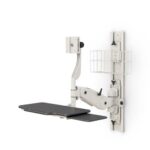 772424 heavy duty adjustable computer monitor station wall mount