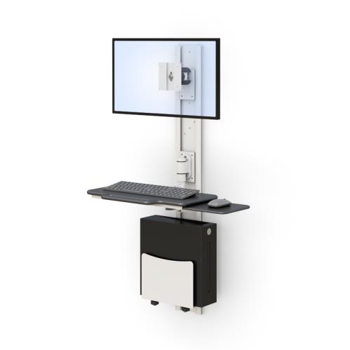 772480 heavy duty wall mounted computer with monitor mount