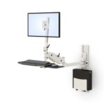 772483 heavy duty wall mounted computer bracket with cpu holder