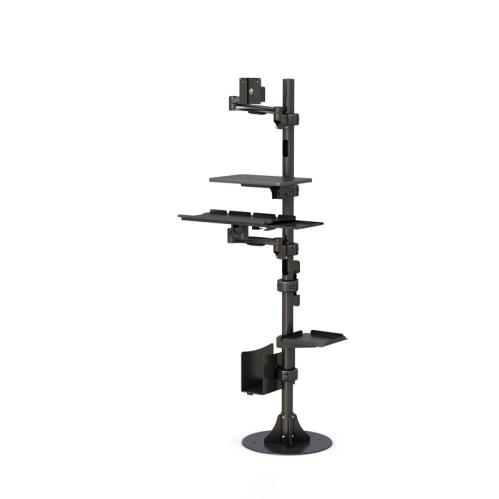 772744 medical computer stand with monitor mount
