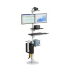 772770 floor mounted medical computer stand