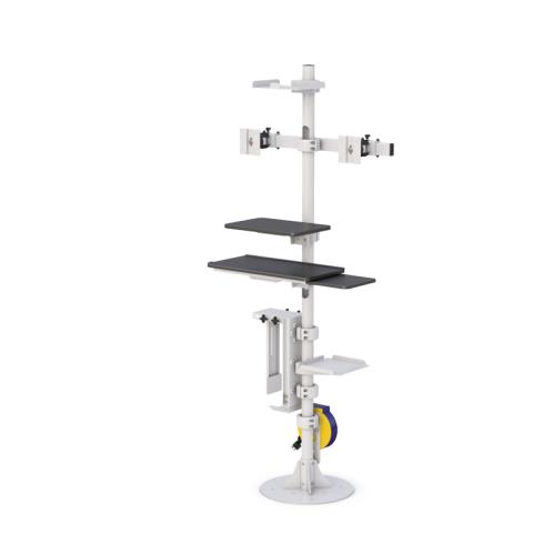 772770 modern floor mounted medical computer stand