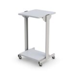 772823 mobile computer utility cart with sturdy shelving