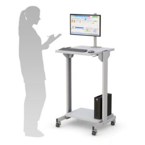 772823 mobile standing utility computer cart sturdy and strong construction