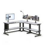 772861 corner workstation and slat wall attachments
