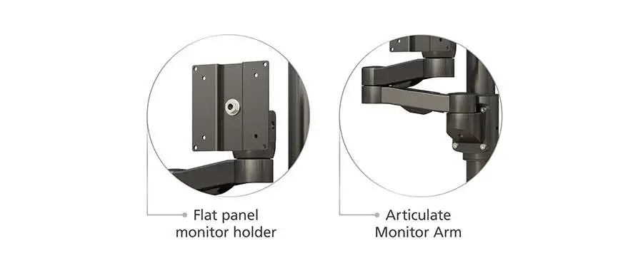 ceiling mounted flat screen monitor holder more features
