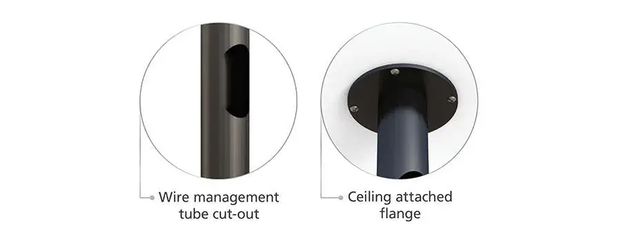 articulating ceiling mount functional features