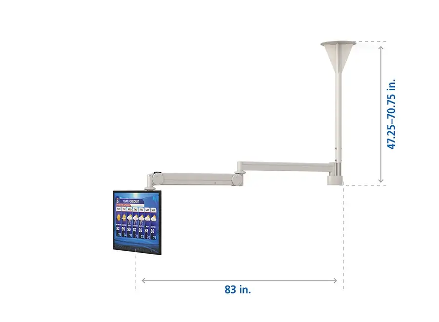 monitor display arm ceiling mount