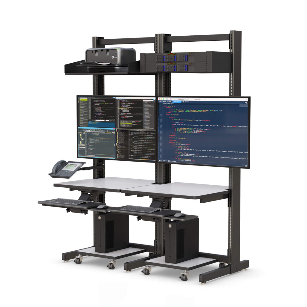 rack system with screen