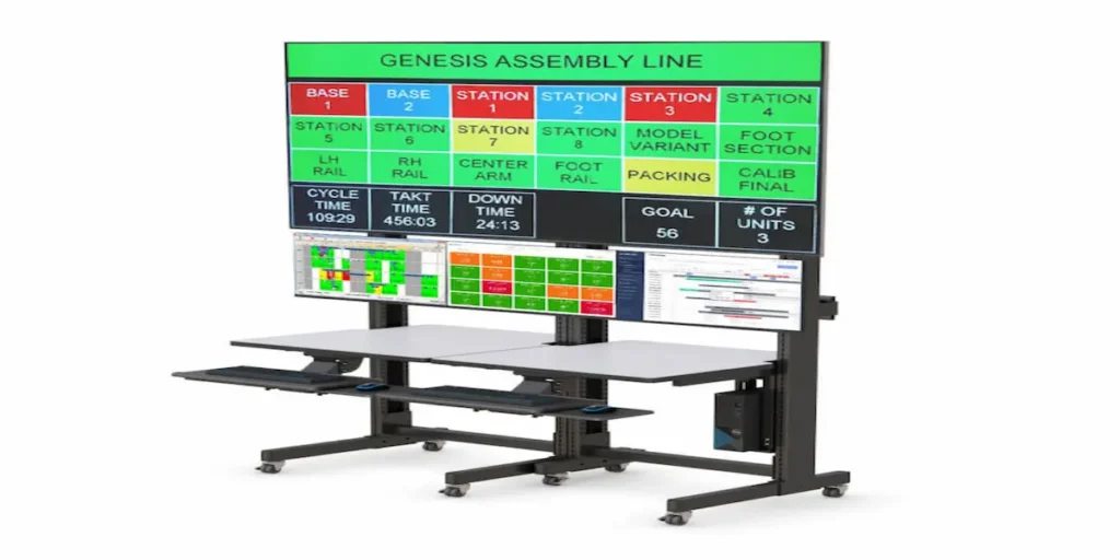 Floor mounted racks with screens x